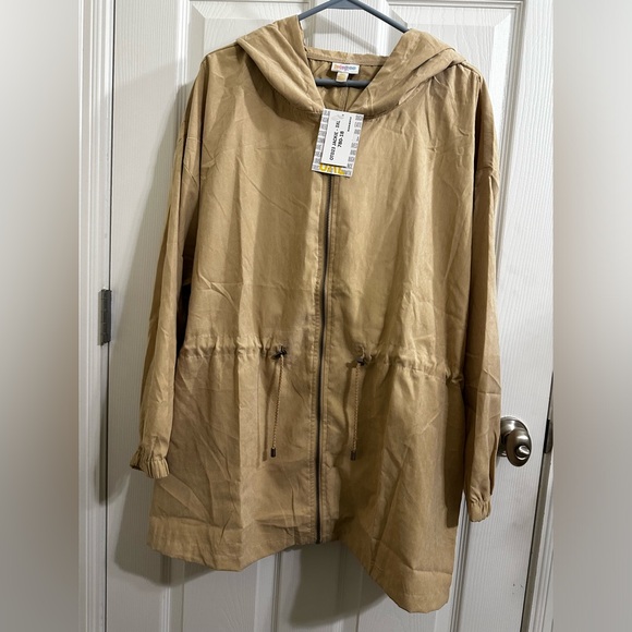 LuLaRoe “Jackie Jacket”  Women’s XXXL beige Lightweight cinch waist - Picture 2 of 10